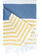 The One Towelling Hamam Marine Hamam ručník "Marine" 48.1046 navy/gold The One Towelling Hamam Marine Hamam ručník "Marine" 48.1046 navy/gold
