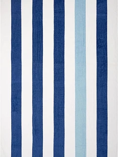 The One Towelling Towel Stripe Plážový ručník "Stripe" 48.1056 navy/light blue