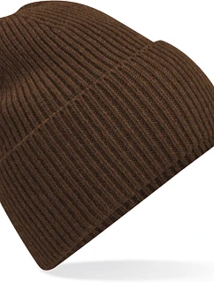 Beechfield B 384R Dlouhá pletená čepice s manžetou 53.384R walnut