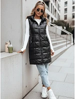 Dámská prošívaná vesta LUCI černá FashionStreet TY3155 Dámská prošívaná vesta LUCI černá FashionStreet TY3155