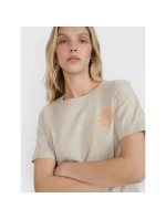 Dámské tričko oversize s potiskem 4F 4FWSS25TTSHF1994-83S