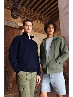 Fruit of the Loom Iconic Premium Hooded Sweat Jacket Mikina s kapucí z těžké bavlny 16.2286 athletic heather Fruit of the Loom Iconic Premium Hooded Sweat Jacket Mikina s kapucí z těžké bavlny 16.2286 athletic heather