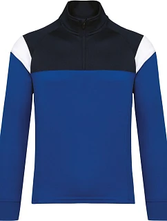 Kariban ProAct PA 388 Dětská tréninková mikina s 1/4 zipem 20.P388 dark royal blue/navy