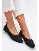 Baleríny z ekosemišu se zapínáním na přezku černé Anlofi