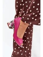 Kožené lodičky se zdobeným podpatkem Fuchsie Lewski Shoes 2608/K