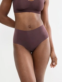 Vysoké kalhotky sloggi ZERO Feel 2.0 High waist hnědé Merlot - SLOGGI