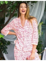 Pyžamo Key LNS 566 A26 kr/r S-XL na zip