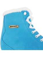 Modrobílé krasobrusle Roces Suede Eco-Fur 450702 004