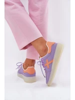 Nízké Dámské Sportovní Boty Fialové Zelevelis