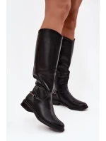 Dámské zateplené kozačky Renaya – černé Dámské zateplené kozačky Renaya – černé