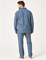Pyžamo Key MNS 404 B26 dlouhé rukávy, velikosti M–2XL, rozepínací