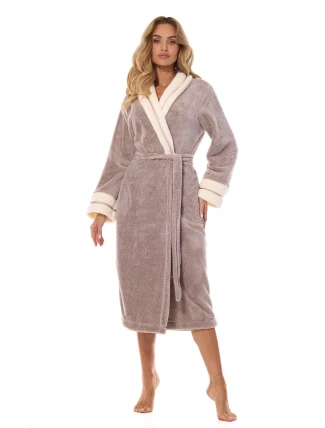 L&L 2409 Madame dlouhý dámský župan M-2XL L&L 2409 Madame dlouhý dámský župan M-2XL