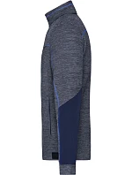 Daiber JN 1818 Pánská pletená fleecová bunda 02.1818 navy melange/navy/royal Daiber JN 1818 Pánská pletená fleecová bunda 02.1818 navy melange/navy/royal