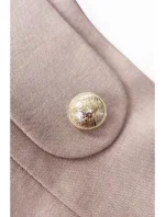 B265 Sukně s vysokým pasem - béžová B265 Sukně s vysokým pasem - béžová