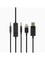 Bezdrátová náhlavní souprava Corsair VIRTUOSO RGB Wireless XT s kabelovým a bezdrátovým připojením Bluetooth, černá Bezdrátová náhlavní souprava Corsair VIRTUOSO RGB Wireless XT s kabelovým a bezdrátovým připojením Bluetooth, černá