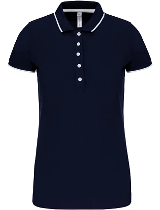 Kariban K 252 Dámské kontrastní piqué polo 20.K252 navy/white/red Kariban K 252 Dámské kontrastní piqué polo 20.K252 navy/white/red