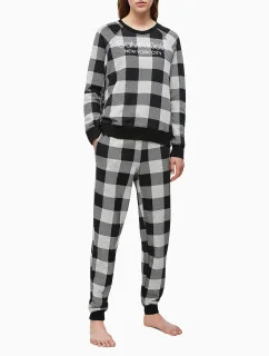 Dámská mikina QS6301E-2ZJ šedočerná - Calvin Klein