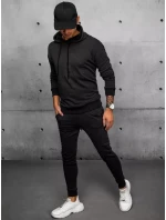 FashionStreet černá pánská tepláková souprava AX0692