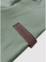 Šedozelená hladká dámská mikina s kapucí LHD (AMG169) Šedozelená hladká dámská mikina s kapucí LHD (AMG169)