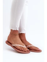 Ploché Pružné Dámské Žabky ZAXY JJ285298 Růžové