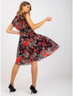 Šaty DHJ SK N13198 3.05P černá a červená