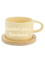 Personalizovaný keramický hrníček "MAKRONKA" - budoucí paní