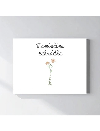 Personalizovaný magický fotoobraz v rámu - 30x40 - květinová zahrádka Personalizovaný magický fotoobraz v rámu - 30x40 - květinová zahrádka