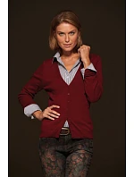 Daiber JN 660 Dámský pletený cardigan s výstřihem do V 02.0660 grey heather