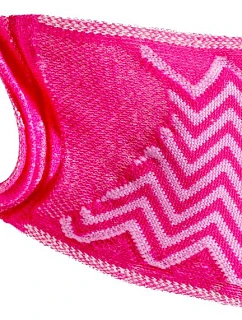 Result RV 015X Maska na obličej „Zigzag“, balení po 5 ks 30.V15X pink/pink