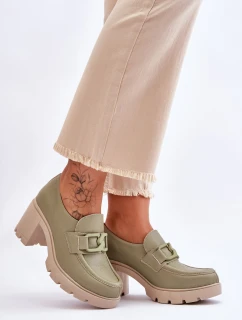 Elegantní boty s Ornamentem Zelená Harmell