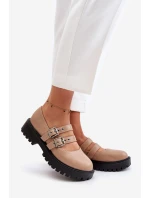 Dámské Polobotky S Pásky Eko Kůže Terione