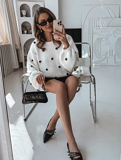 Lakované baleríny s pruhy Černé Palenna