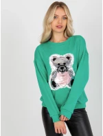 Halenka LK BZ 509067 1.27 tyrkysová Halenka LK BZ 509067 1.27 tyrkysová