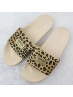 Dámské maskáčové plážové žabky pool beige SS274715