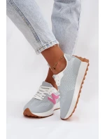 Dámské sportovní boty na platformě modré Janelora