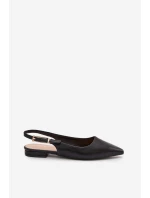 Baleríny se zlatým sponem Černé Iverelle