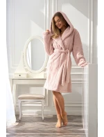 Dámský župan krátký HEAVEN 2555 Pudr růžová - L&L Lamp Dámský župan krátký HEAVEN 2555 Pudr růžová - L&L Lamp