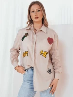 Dámská hnědá košile CAMBIL FashionStreet DY0411 Dámská hnědá košile CAMBIL FashionStreet DY0411