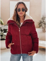 Dámská manšestrová bunda TRENDYGLAM vínová FashionStreet TY4942