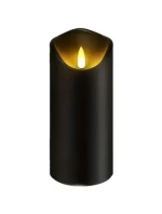 DEKORACE SVÍČKA 70x90MM LED VOSK ČERNÁ