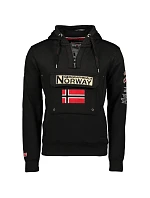 Pánská sportovní mikina Geographical Norway GYMCLASS BLACK DB MEN 100 s kapucí, černá (WU4185H-GN-BLACK) Pánská sportovní mikina Geographical Norway GYMCLASS BLACK DB MEN 100 s kapucí, černá (WU4185H-GN-BLACK)