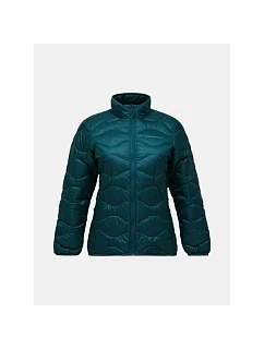 Dámská péřová bunda PEAK PERFORMANCE W Helium Down Jacket, zelená barva