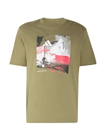 Pánské tričko adidas Memories of Sport Outdoor Graphic khaki KC7098