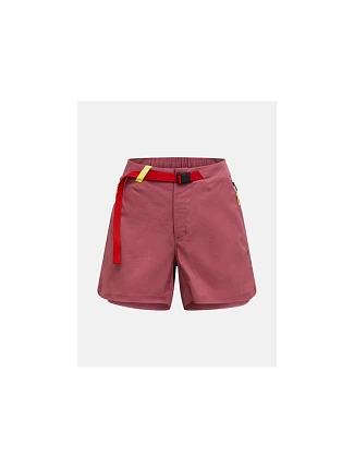 Dámské šortky PEAK PERFORMANCE Iconiq Tech Shorts, červené Dámské šortky PEAK PERFORMANCE Iconiq Tech Shorts, červené