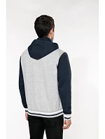 Kariban K 4003 Unisex bunda s kapucí "Teddy" 20.4003 oxford grey/navy/white