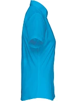 Kariban K 548 Popelínová halenka "Judith" s krátkým rukávem 20.K548 bright turquoise