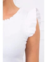 Halenka s volánky bílá Halenka s volánky bílá