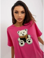 Dámská halenka LK BZ 509251.26X fuchsiová - FPrice Dámská halenka LK BZ 509251.26X fuchsiová - FPrice