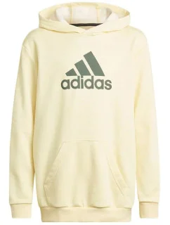 Dětská mikina Badge of Sport Hoodie Jr HN8469 žlutá - Adidas