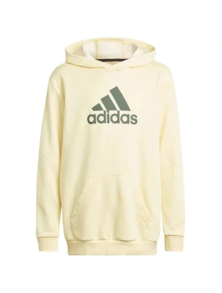 Dětská mikina Badge of Sport Hoodie Jr HN8469 žlutá - Adidas Dětská mikina Badge of Sport Hoodie Jr HN8469 žlutá - Adidas